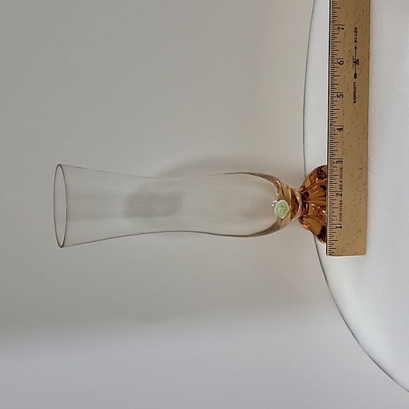 Vintage Three Star  Swedish Pull Glass Vase - Picture 3 of 4